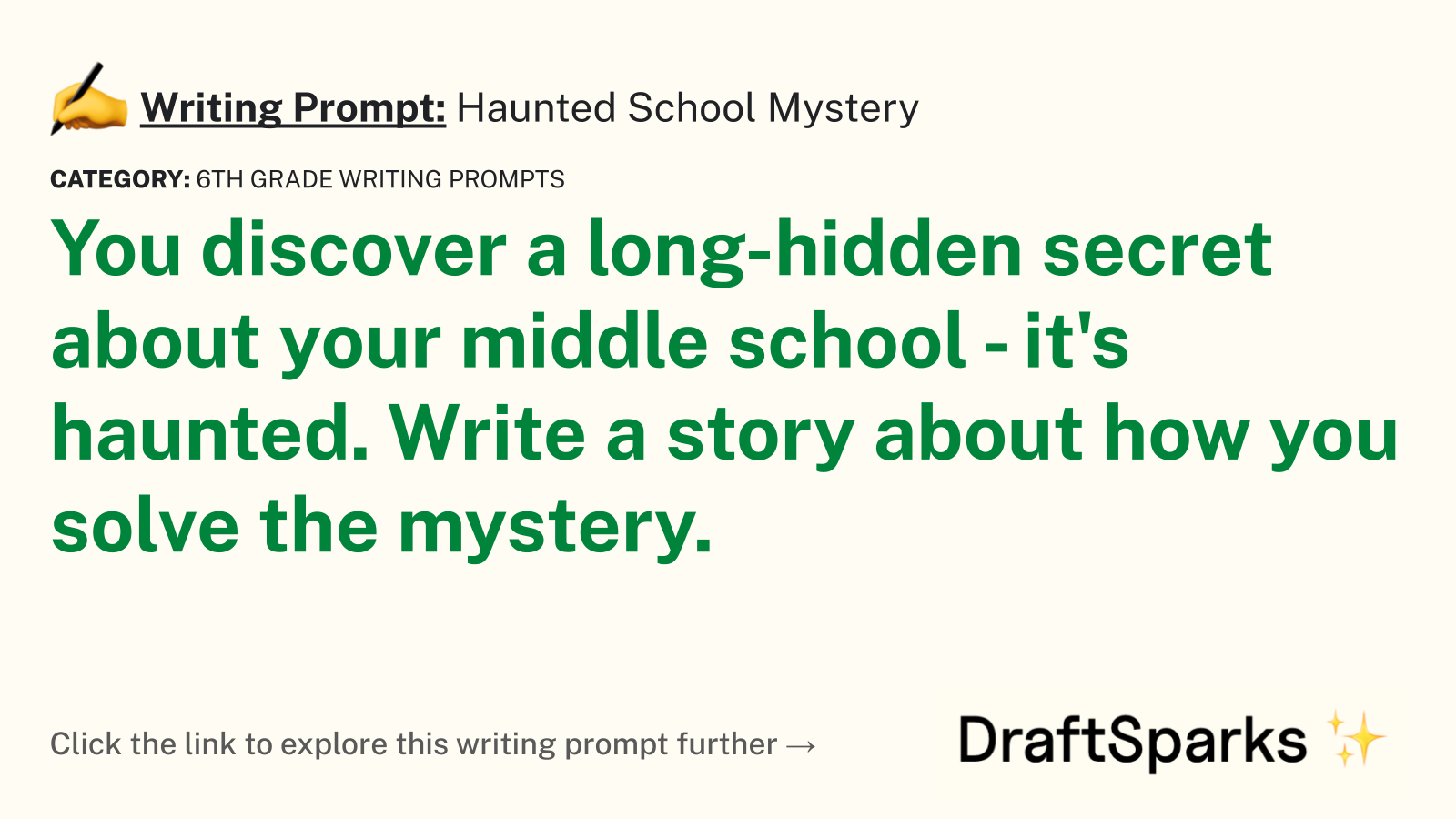 Haunted School Mystery