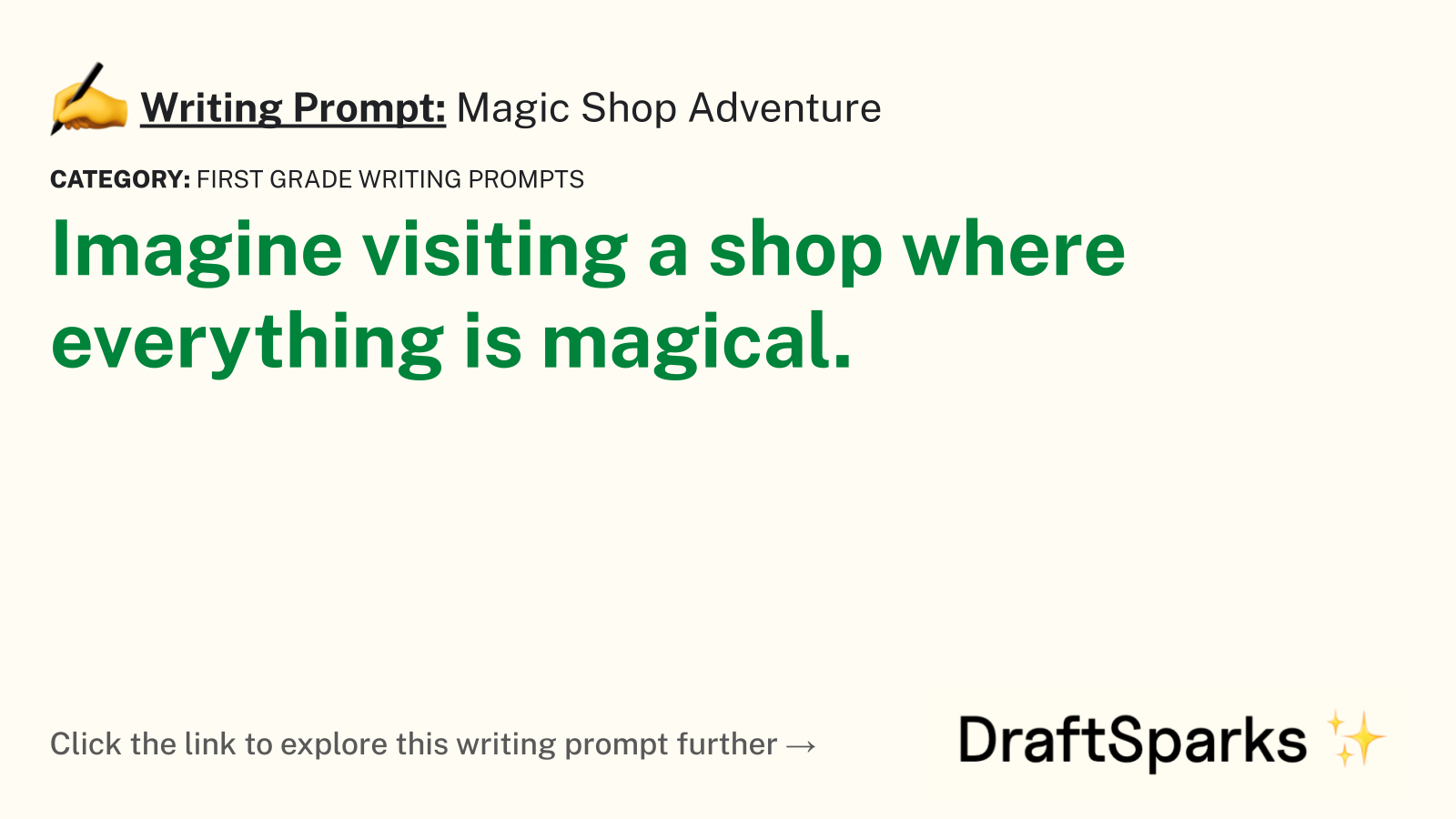 Magic Shop Adventure