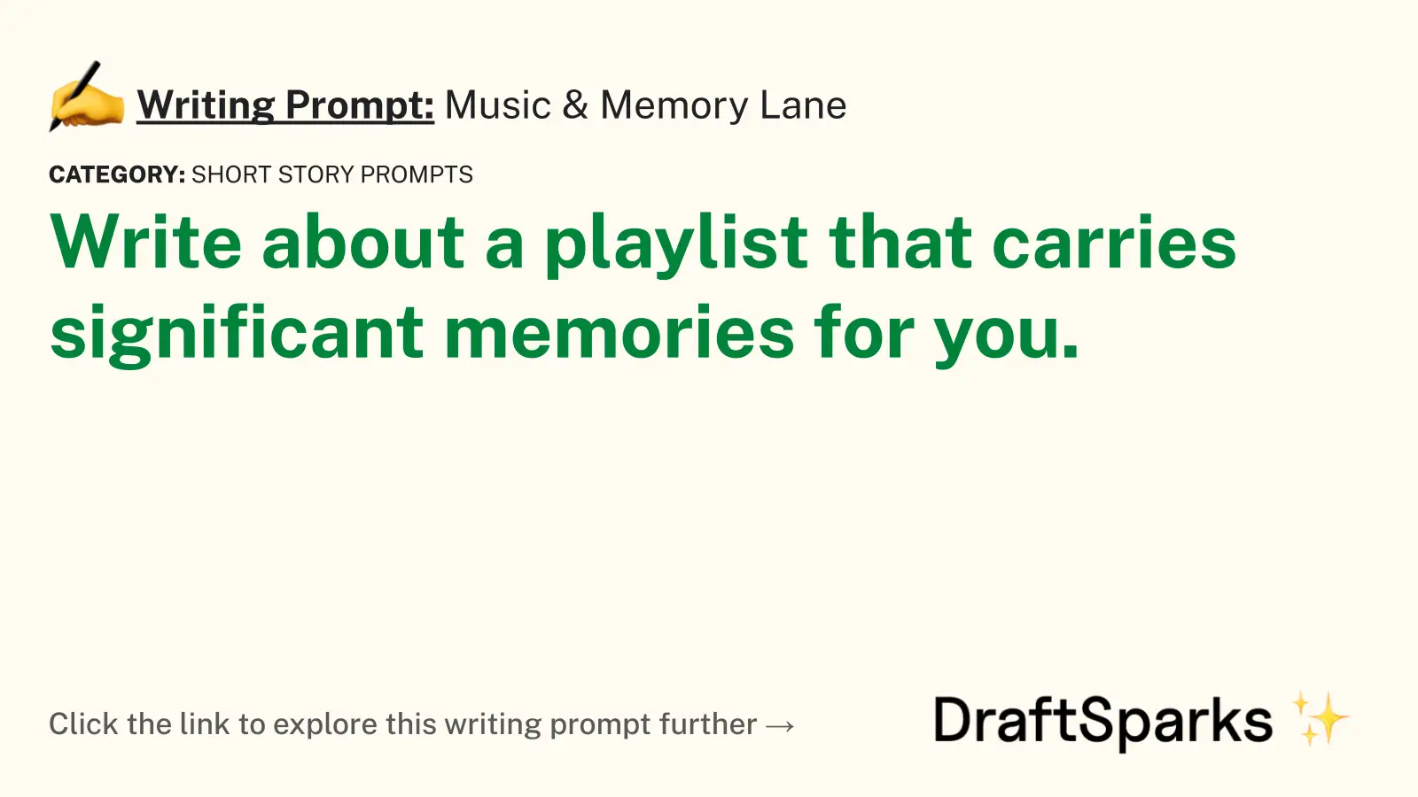 Music & Memory Lane