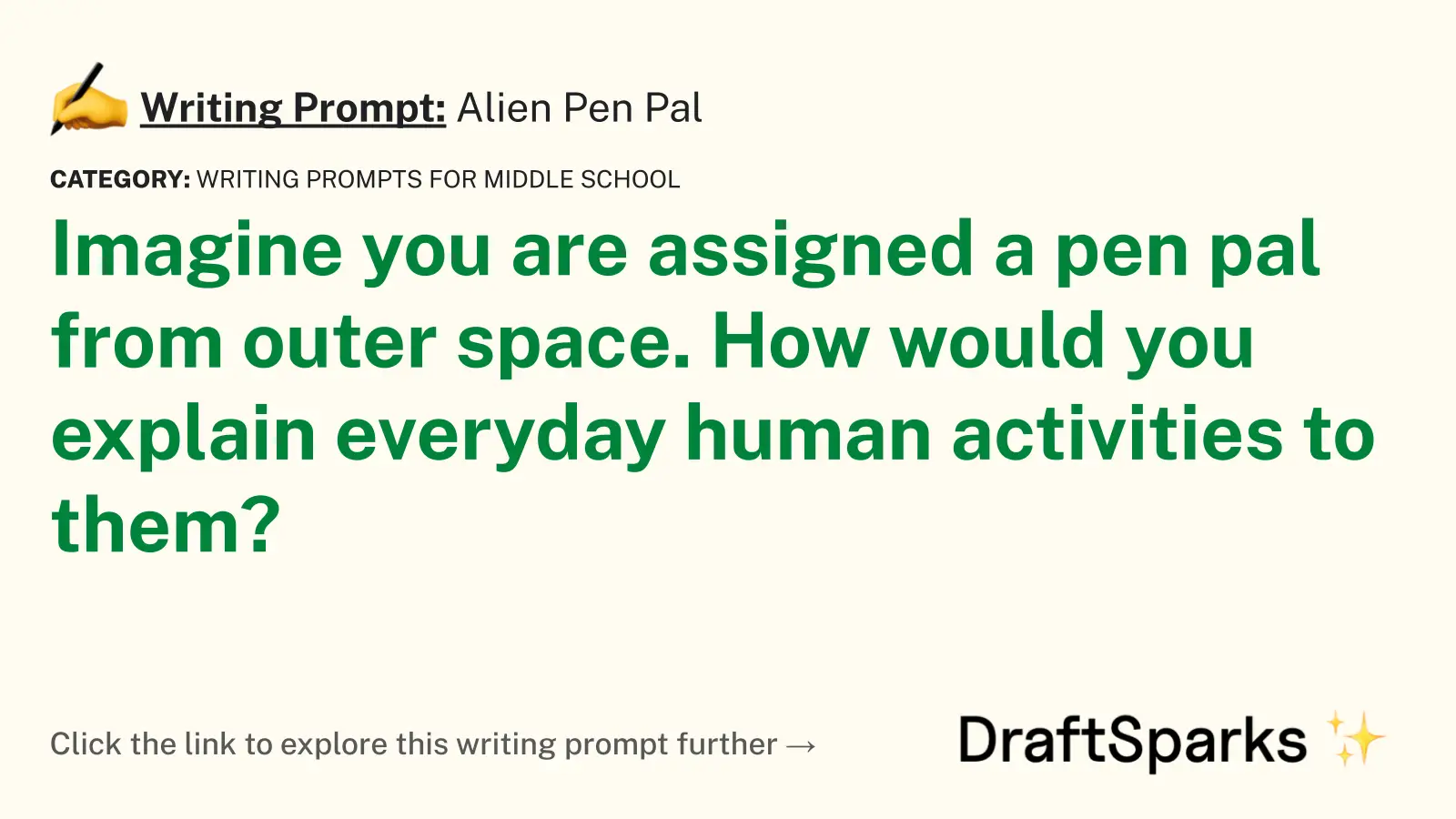 Alien Pen Pal