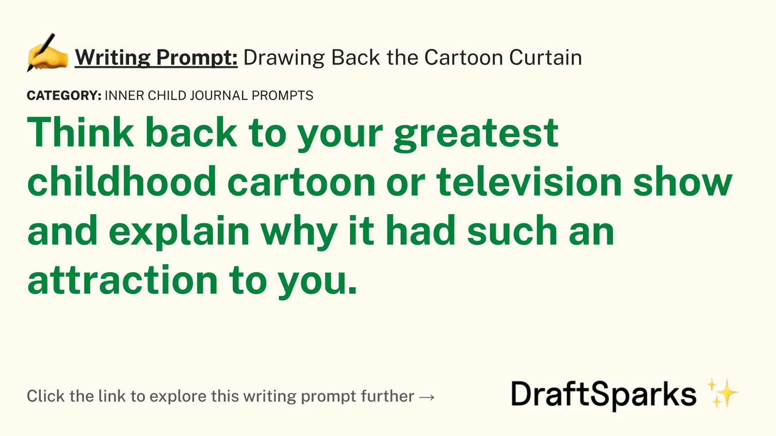 Drawing Back the Cartoon Curtain