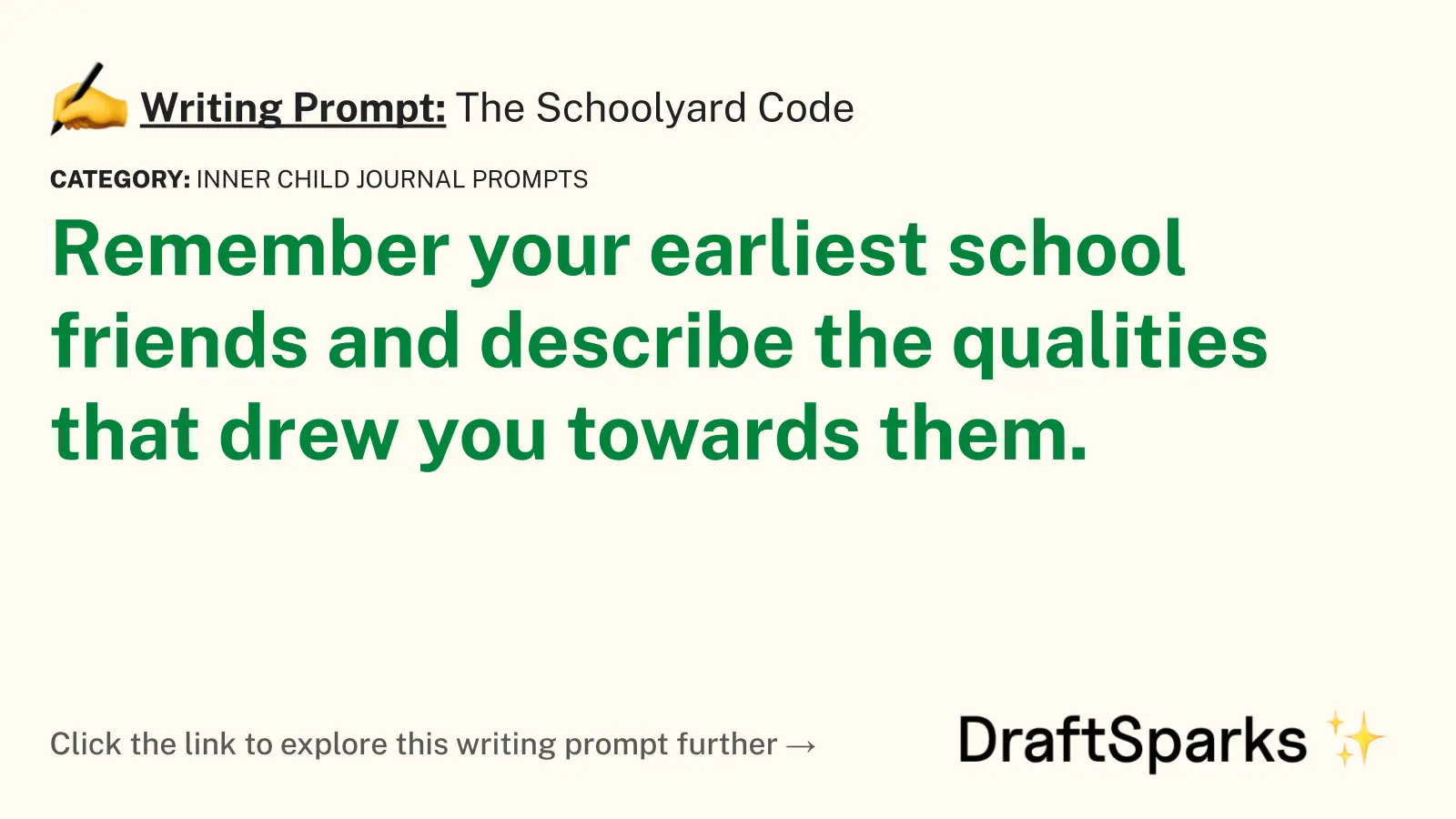 The Schoolyard Code