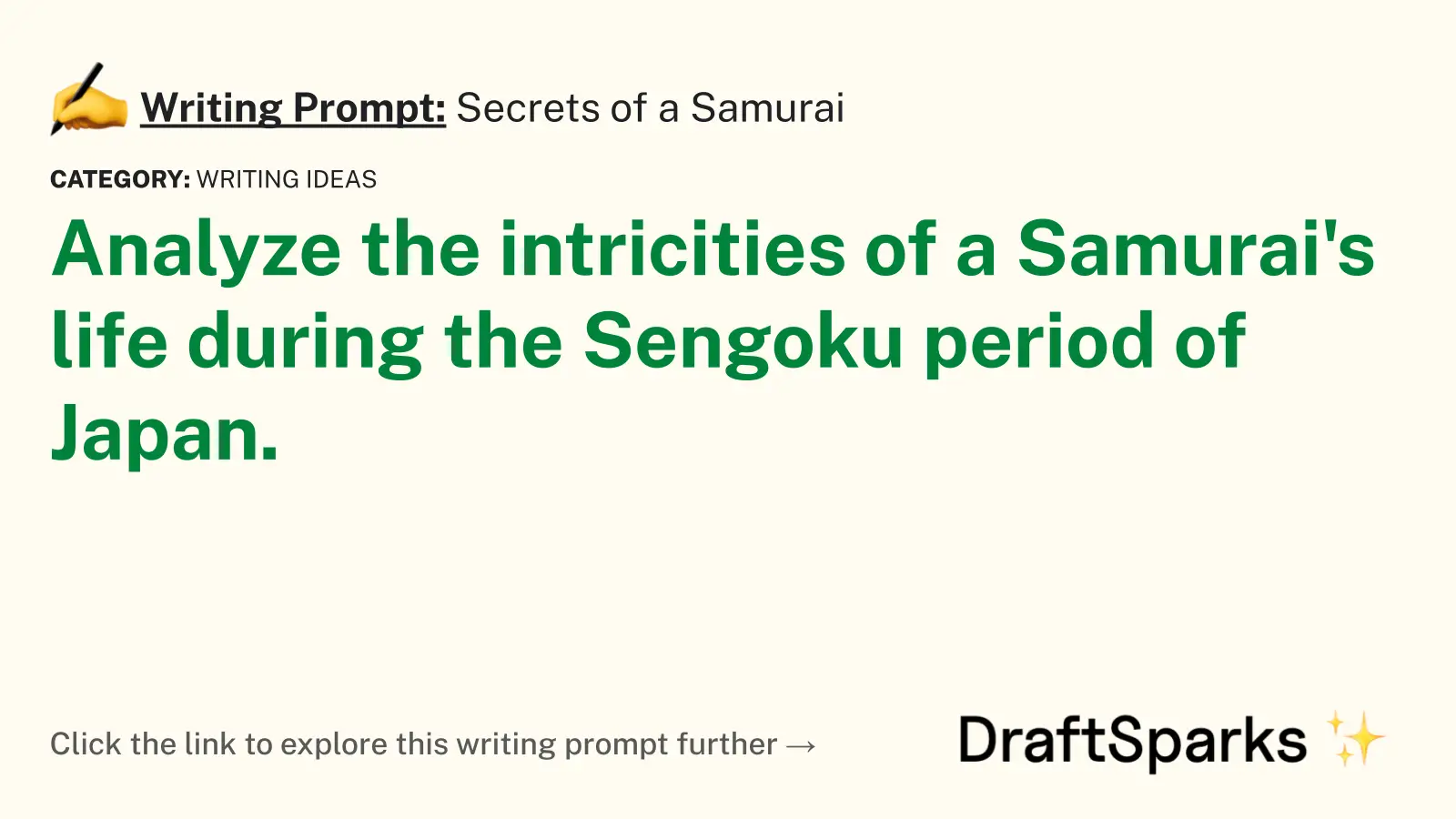 Secrets of a Samurai