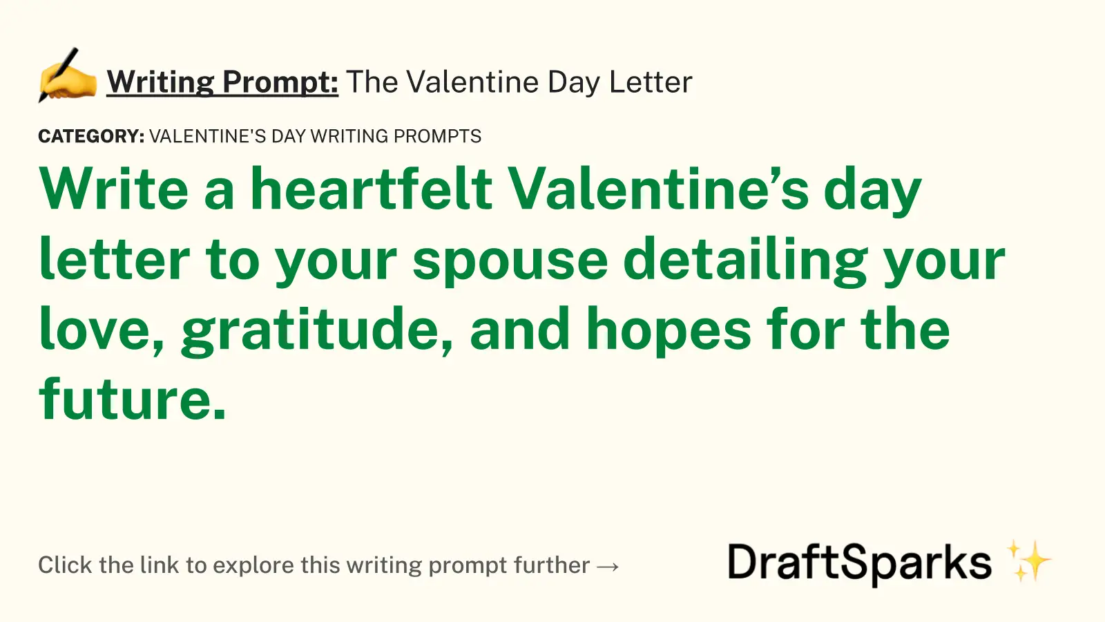 The Valentine Day Letter