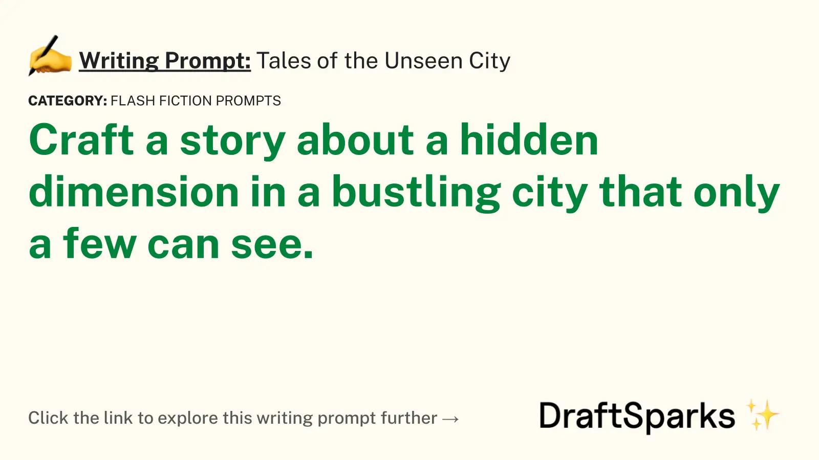 Tales of the Unseen City