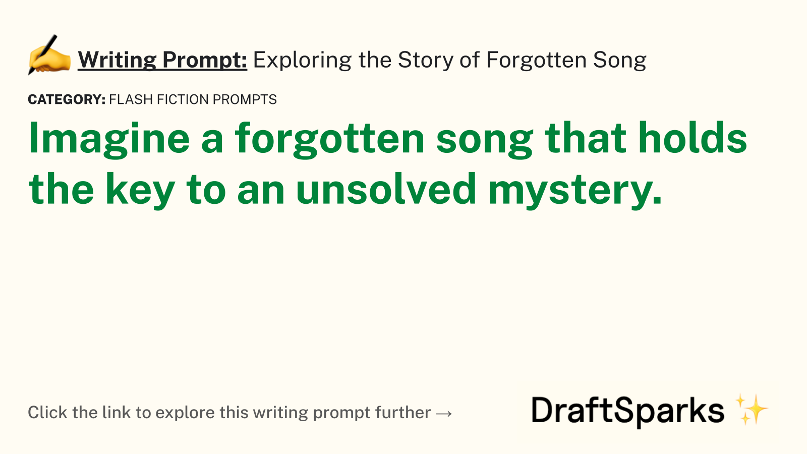 Exploring the Story of Forgotten Song