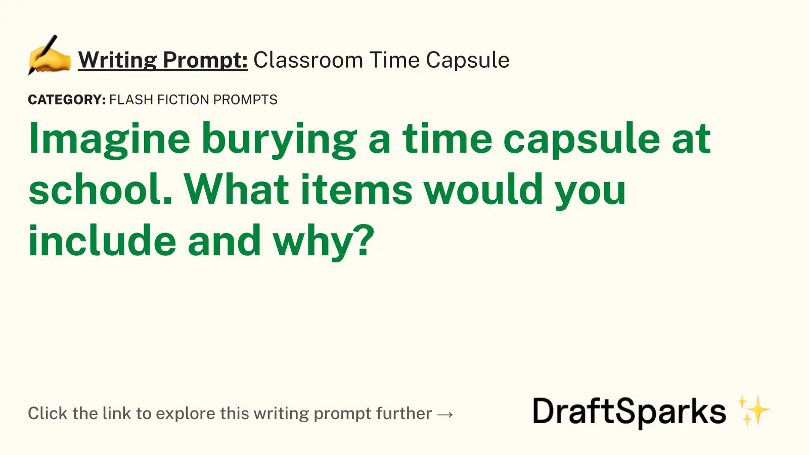 Classroom Time Capsule
