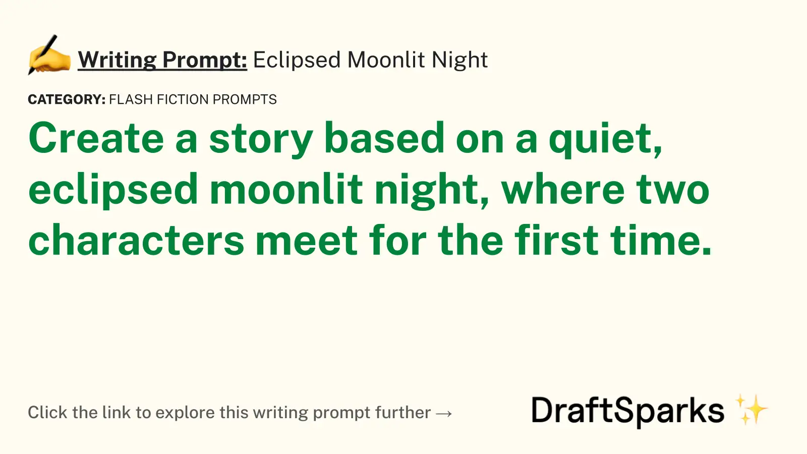 Eclipsed Moonlit Night