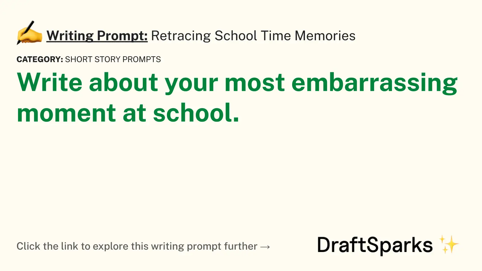 Retracing School Time Memories