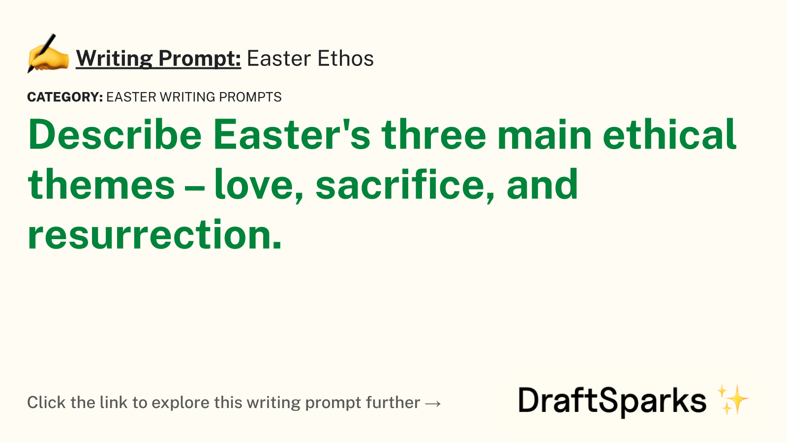 Easter Ethos