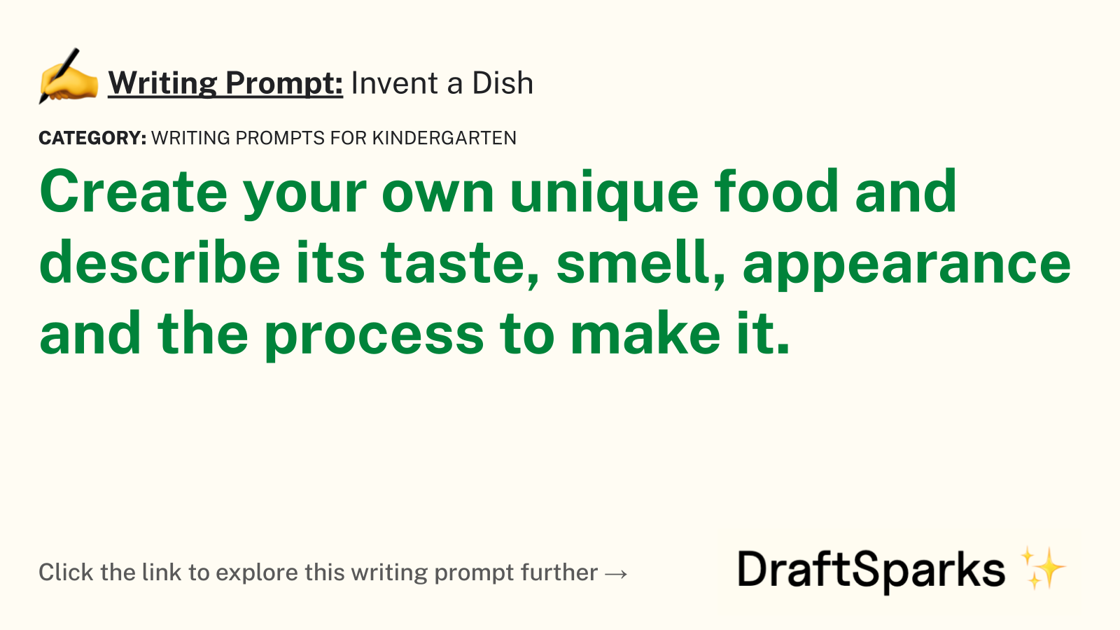 Invent a Dish