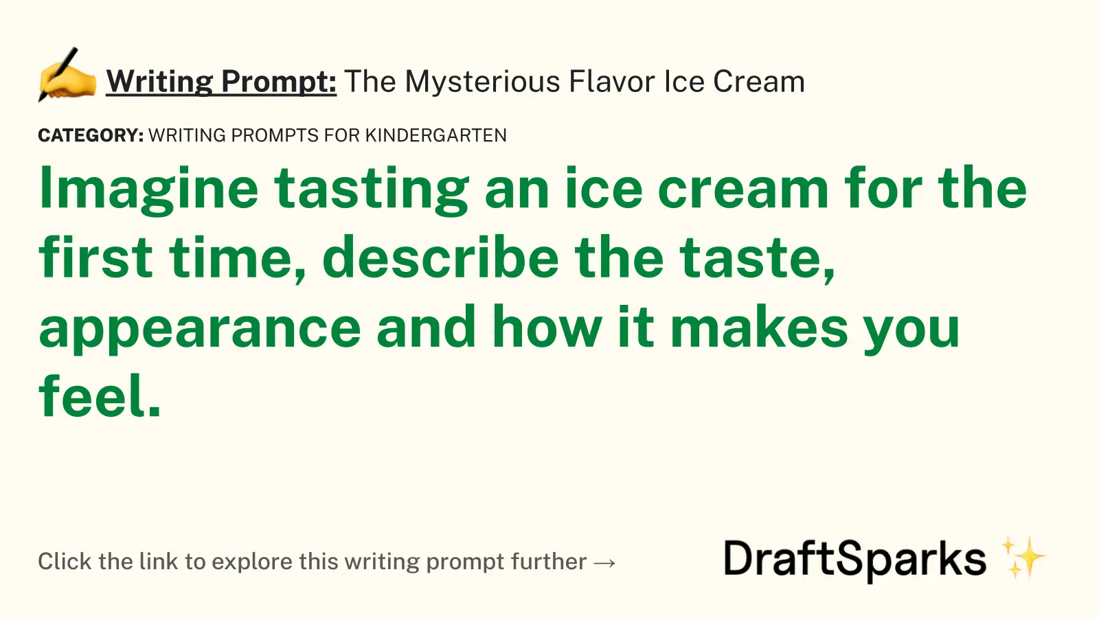 The Mysterious Flavor Ice Cream
