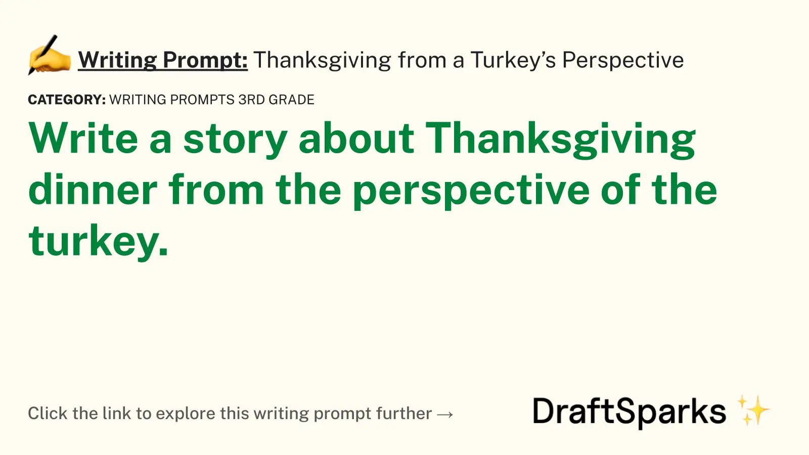 Thanksgiving from a Turkey’s Perspective
