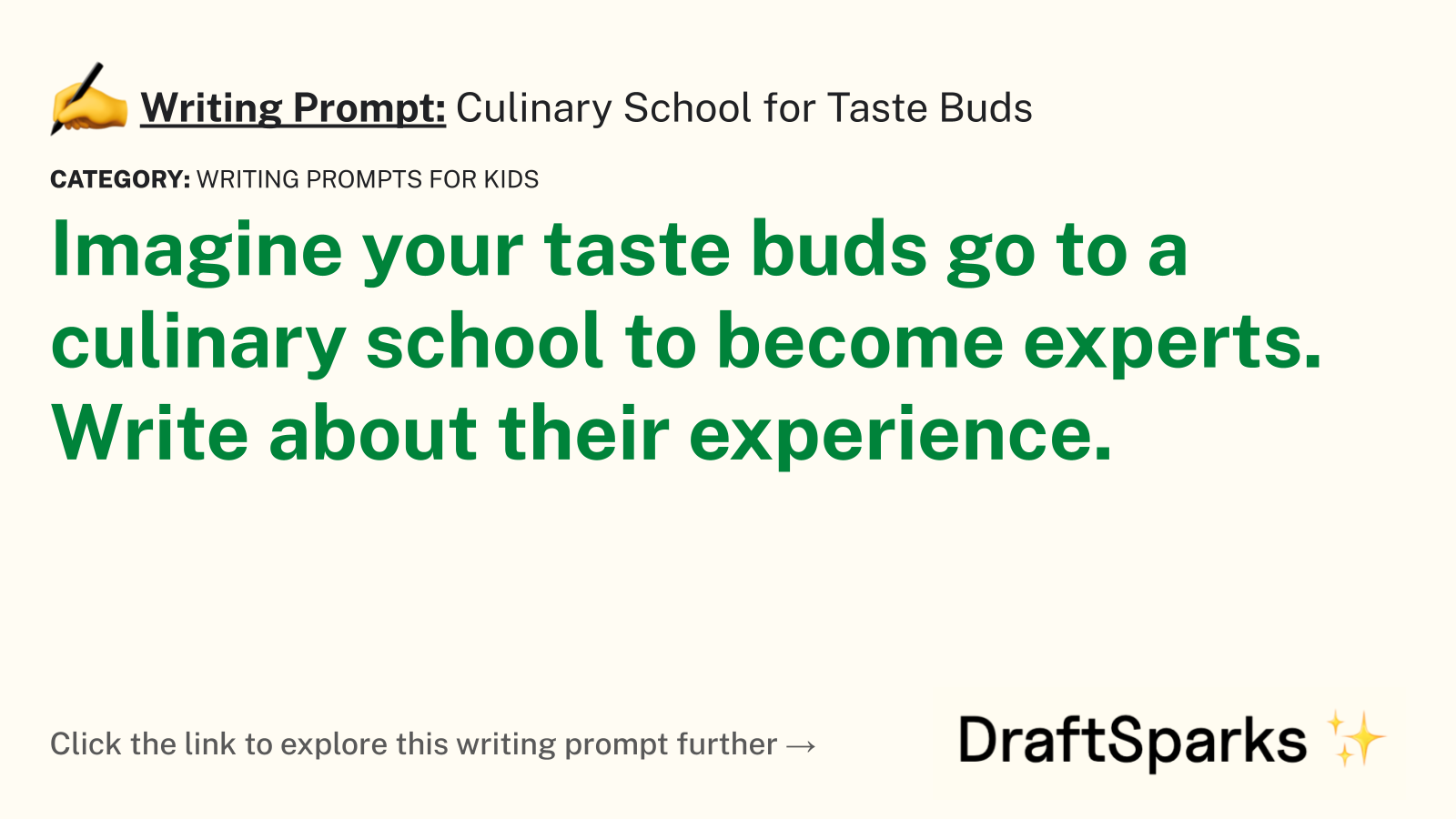 Culinary School for Taste Buds