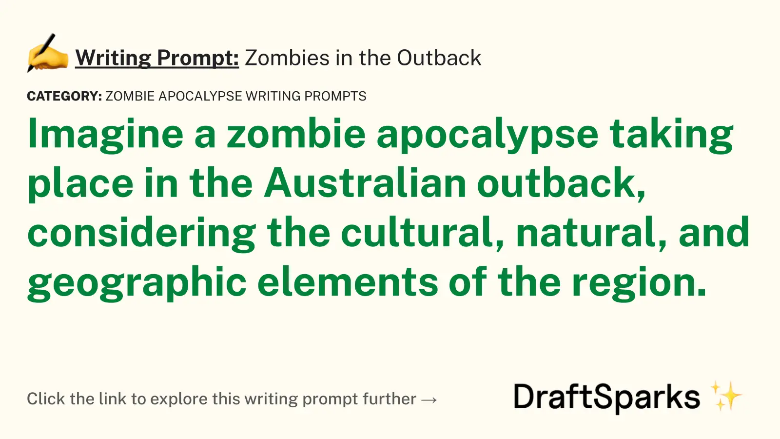 Zombies in the Outback