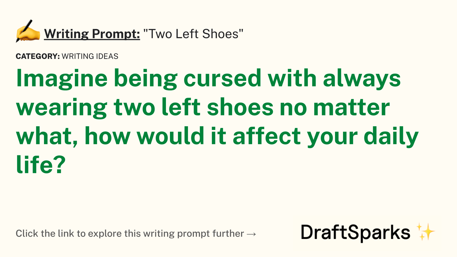 “Two Left Shoes”
