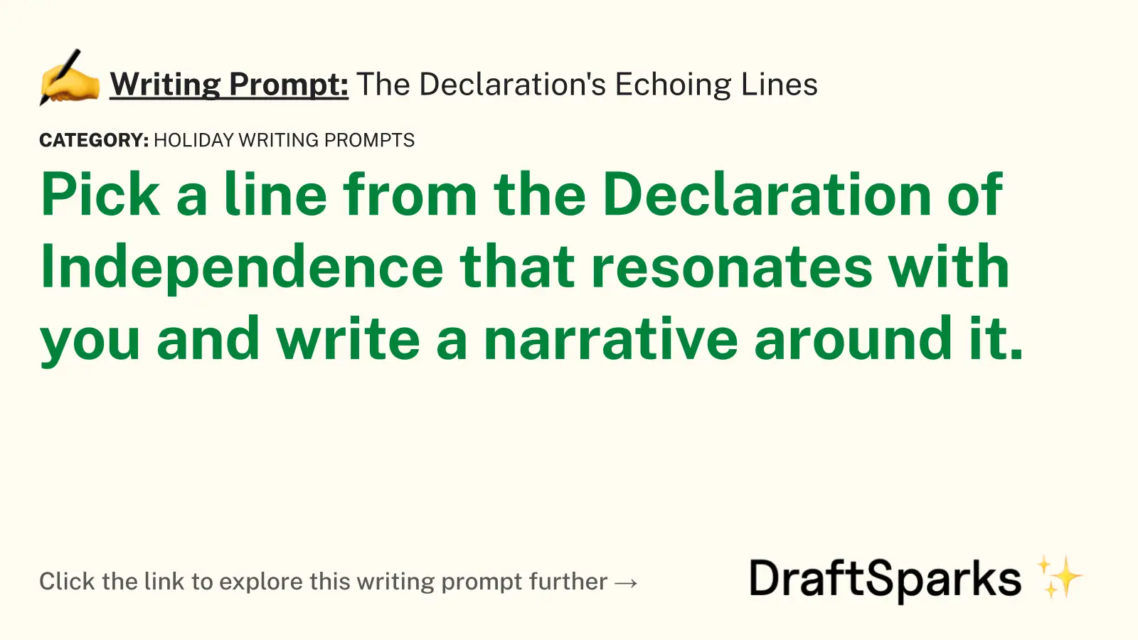 The Declaration’s Echoing Lines