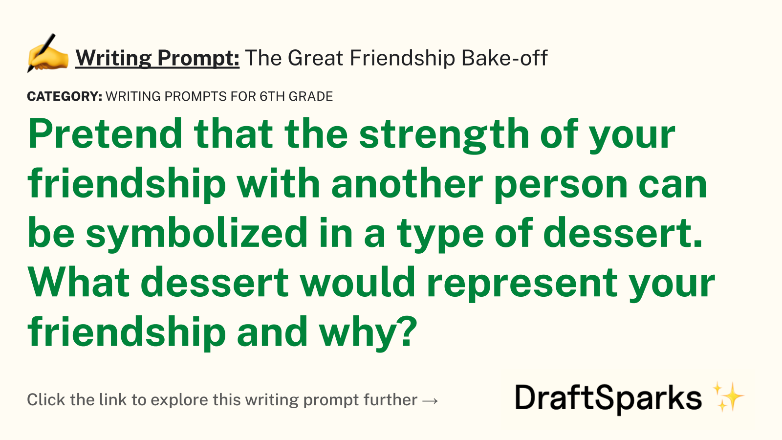The Great Friendship Bake-off