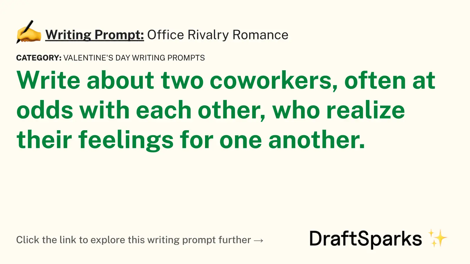 Office Rivalry Romance
