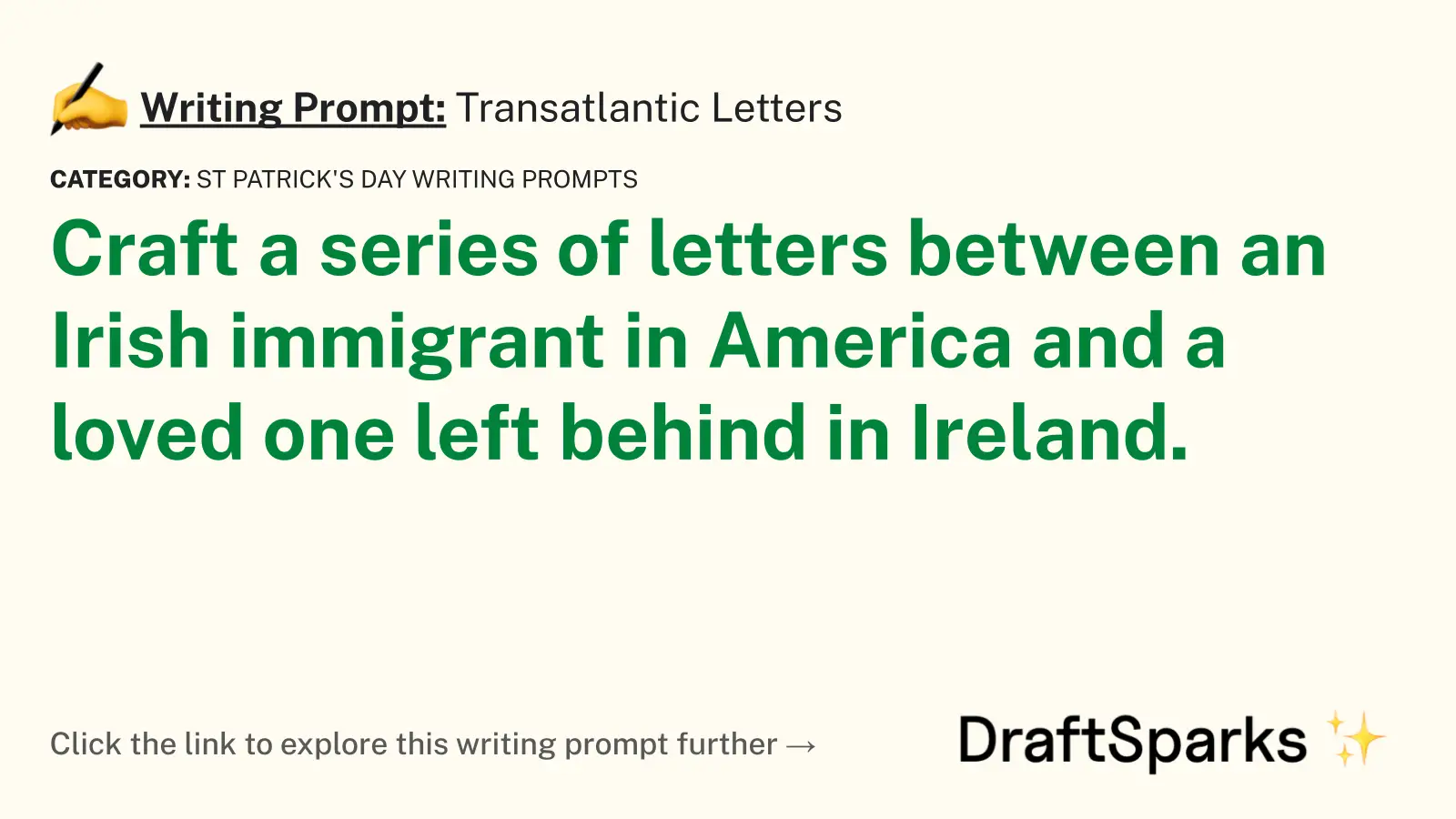 Transatlantic Letters