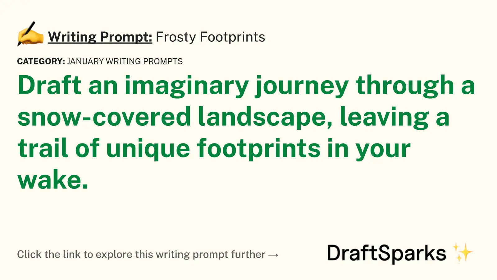 Frosty Footprints