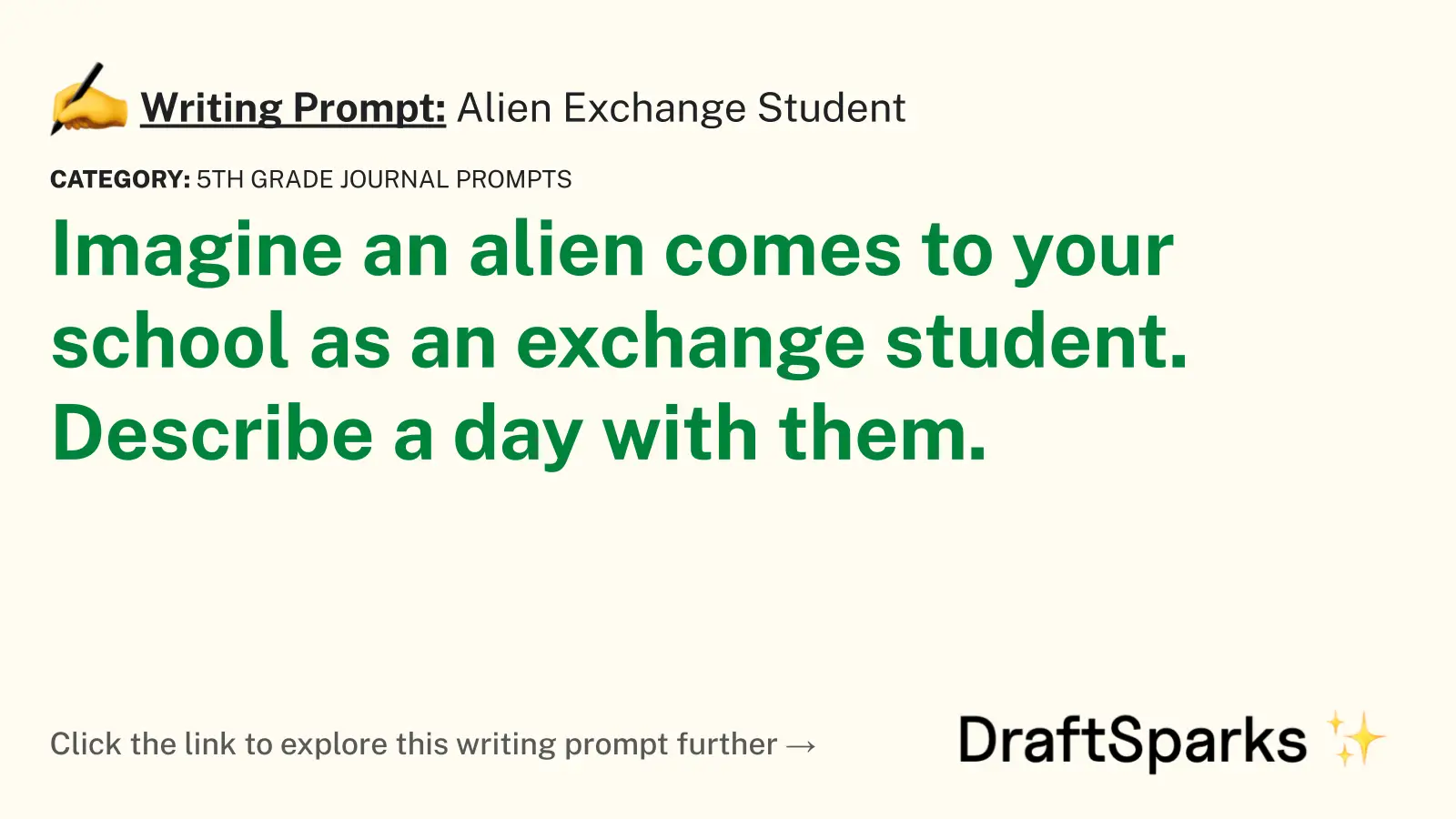 Alien Exchange Student