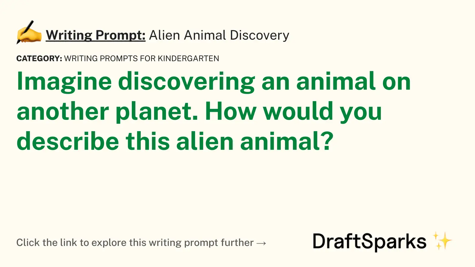 Alien Animal Discovery