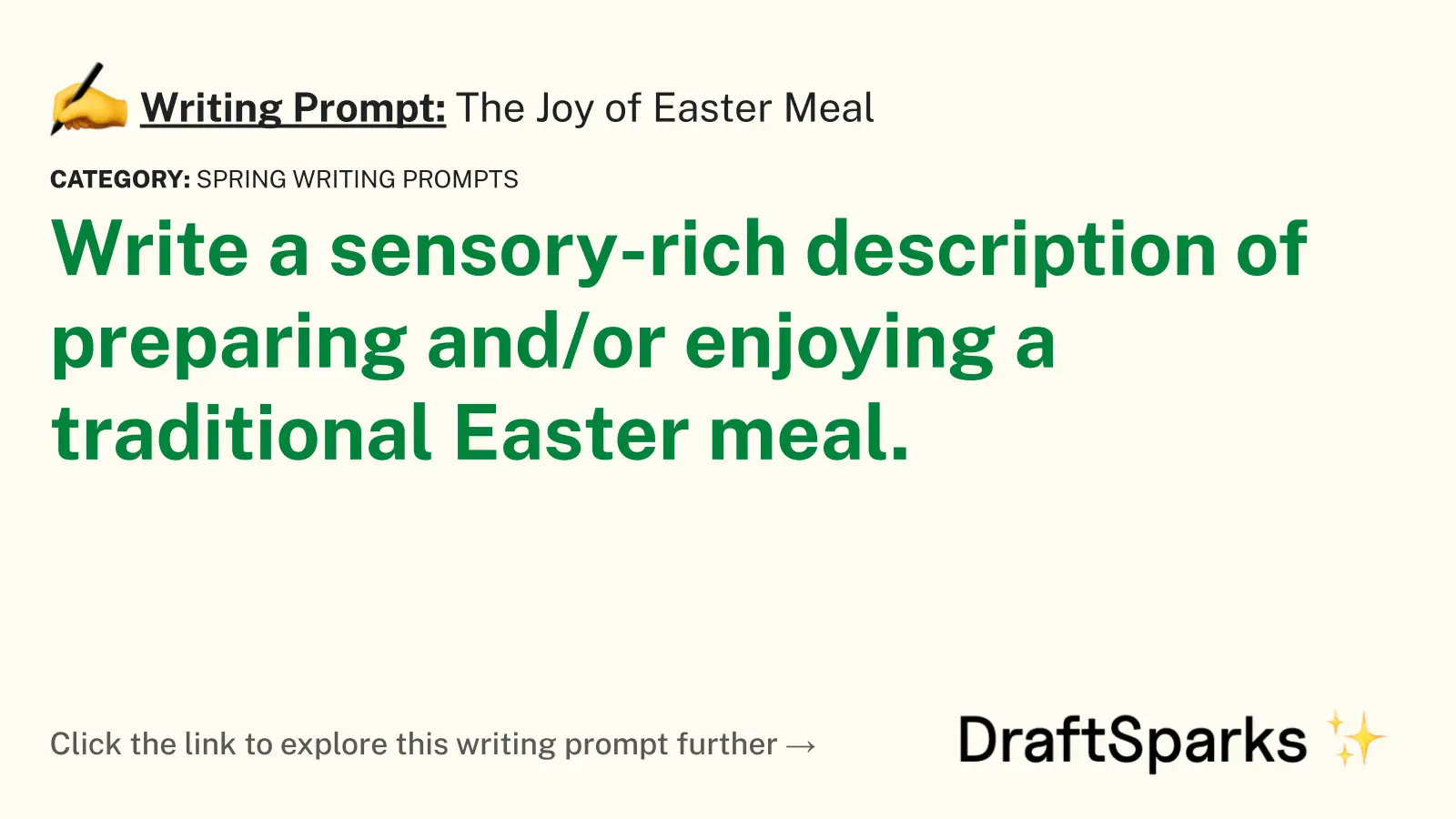The Joy of Easter Meal