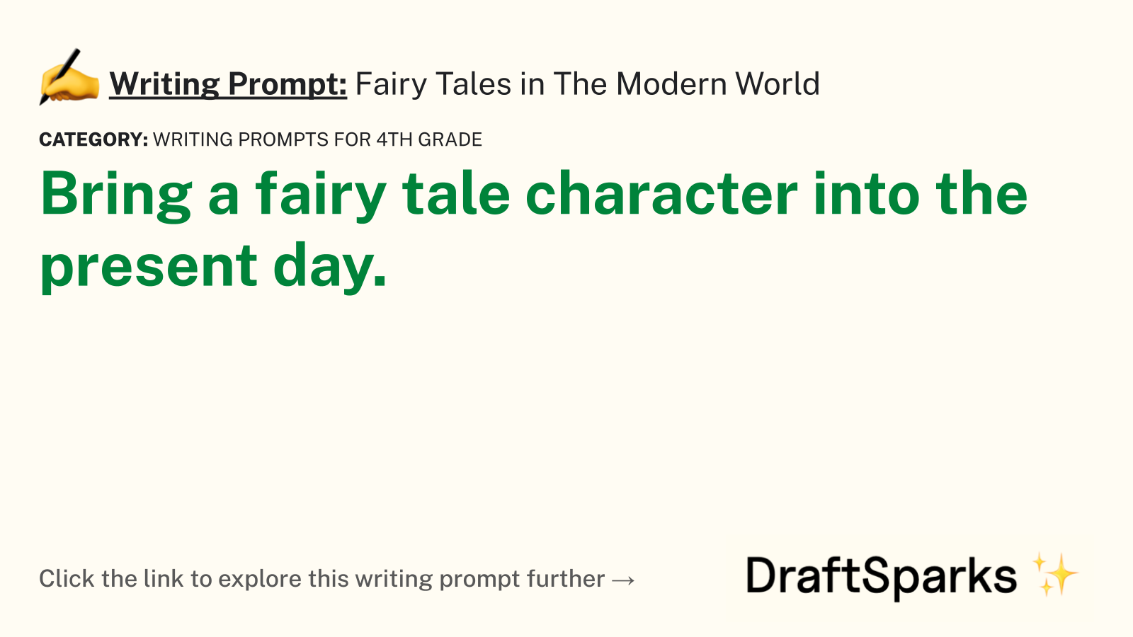 Fairy Tales in The Modern World