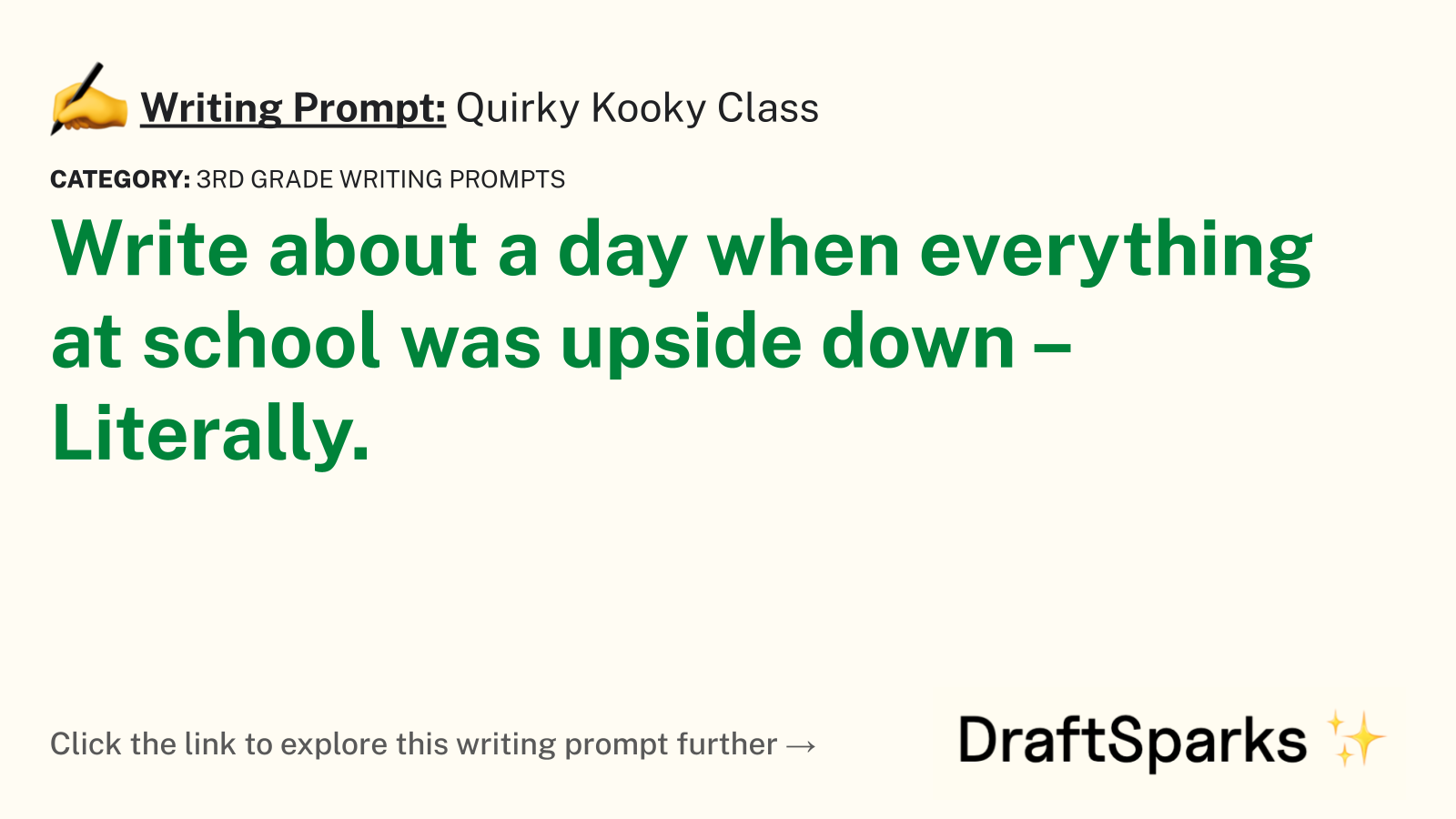 Quirky Kooky Class