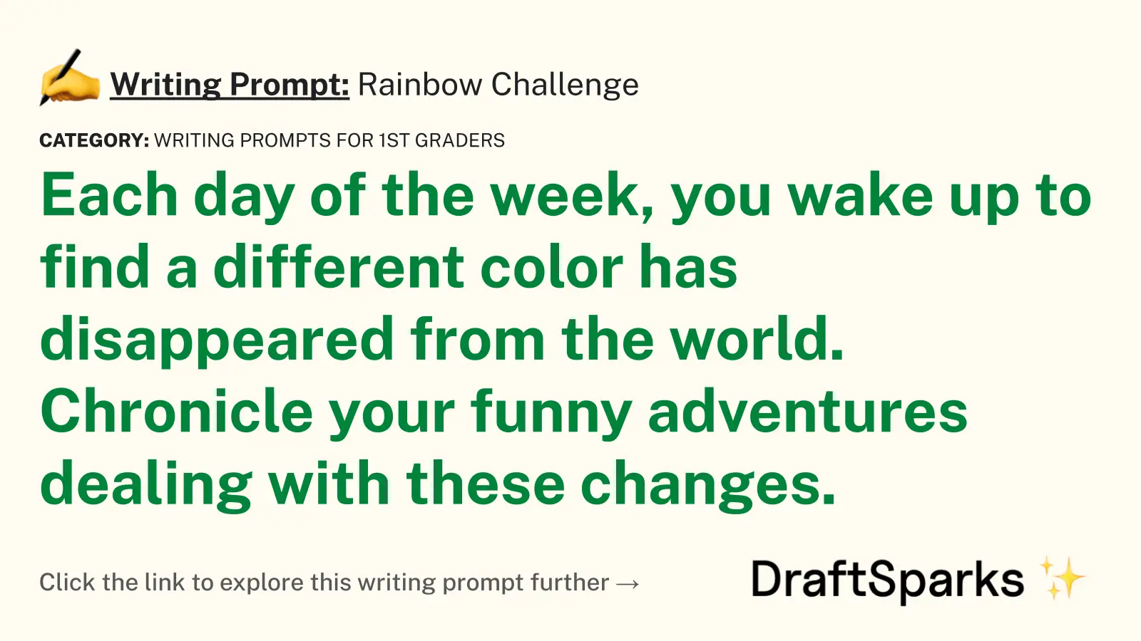 Rainbow Challenge