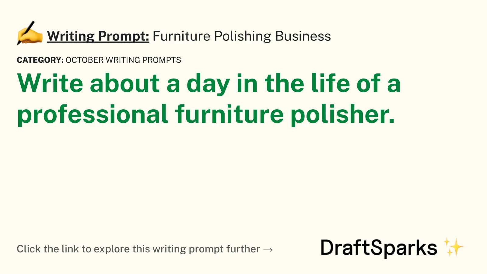 Furniture Polishing Business