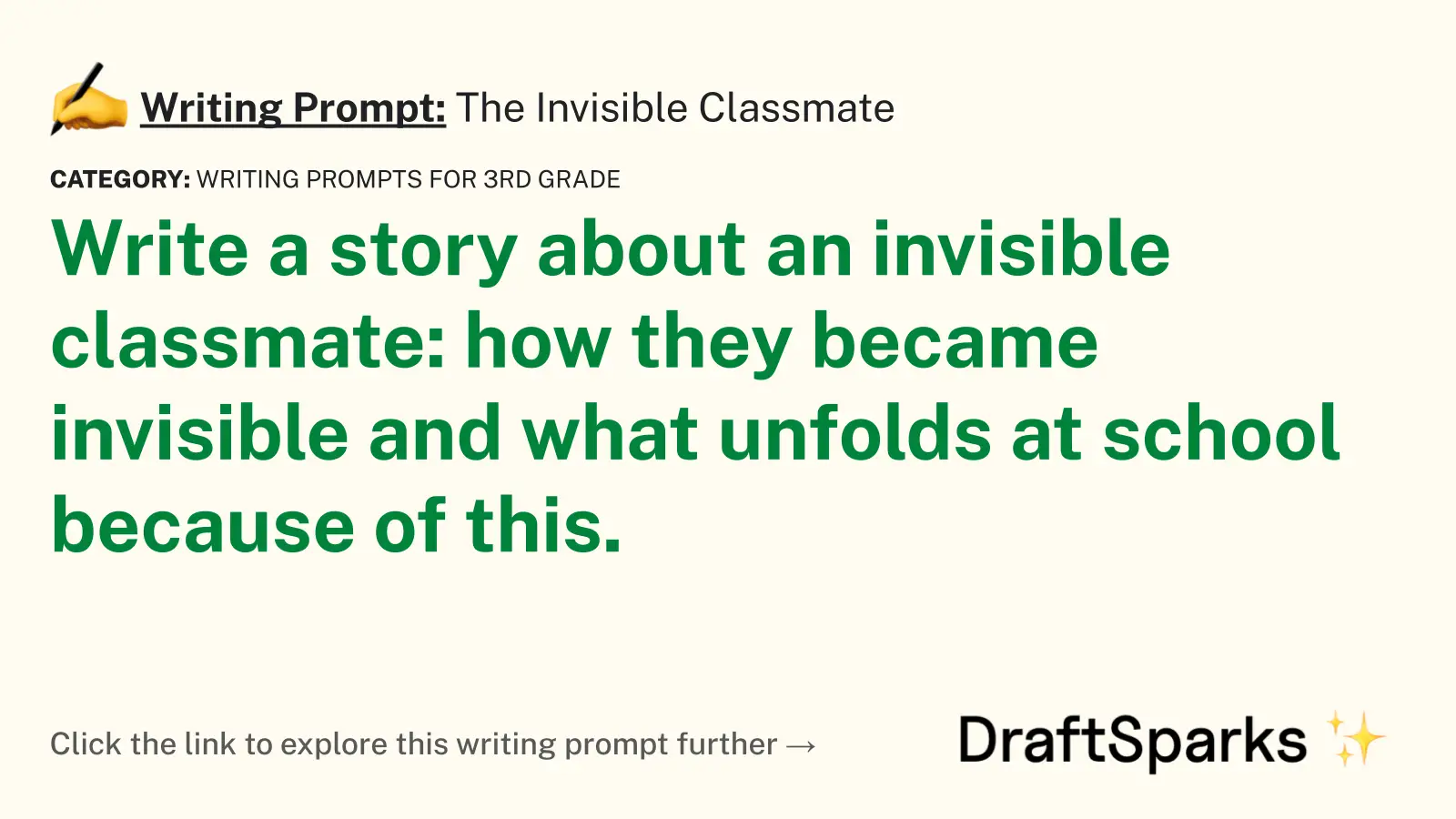 The Invisible Classmate