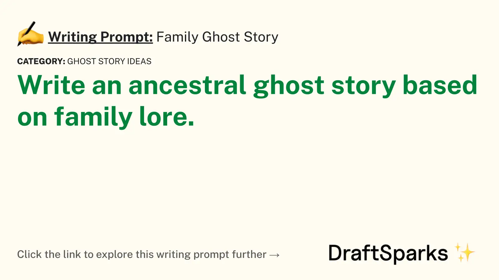 Family Ghost Story