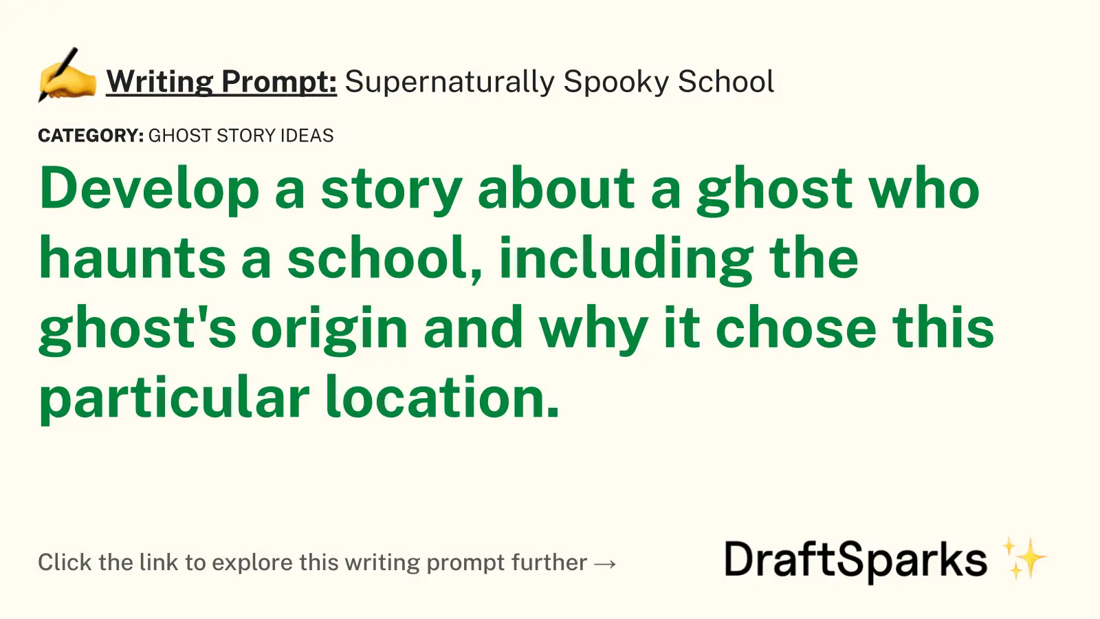 Supernaturally Spooky School
