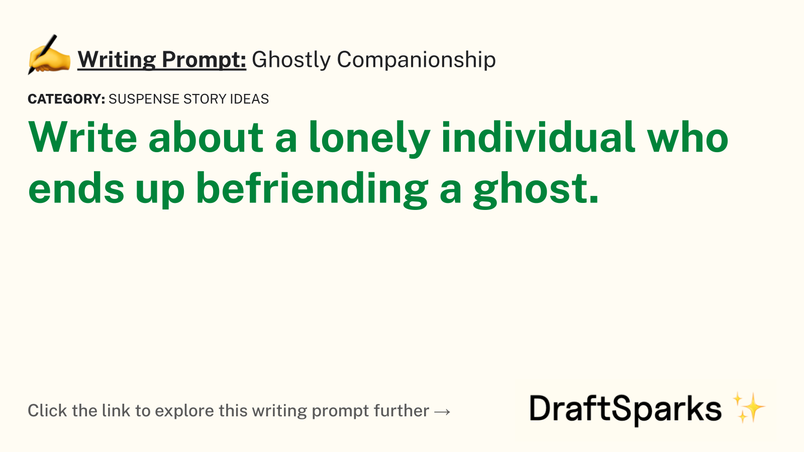 Ghostly Companionship