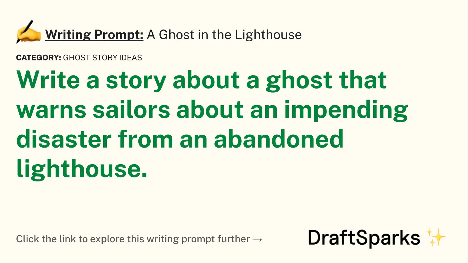 A Ghost in the Lighthouse