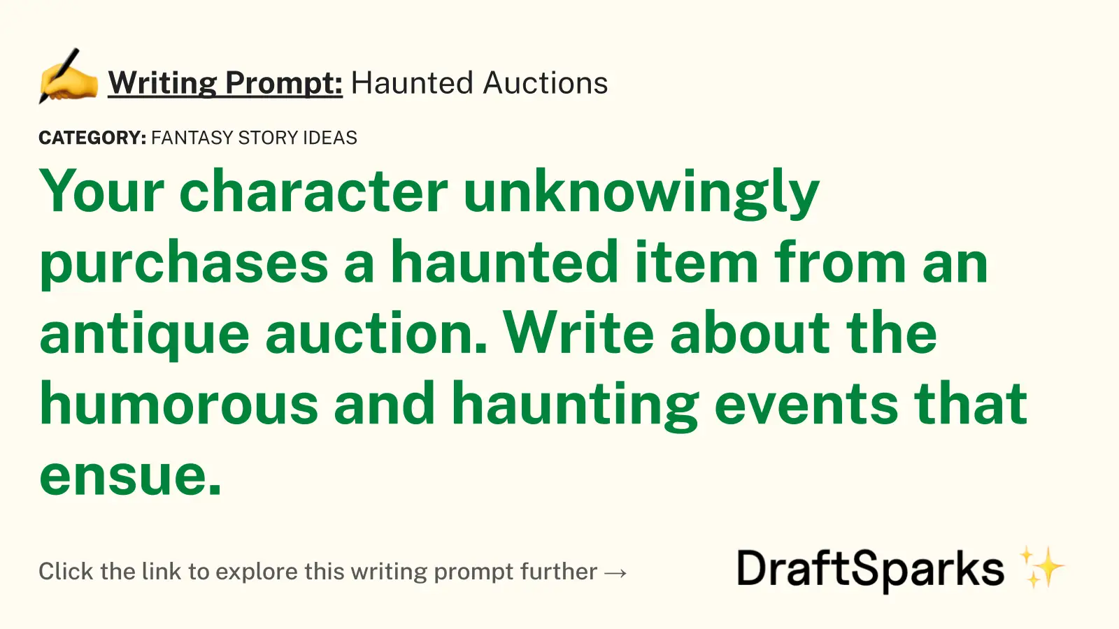 Haunted Auctions