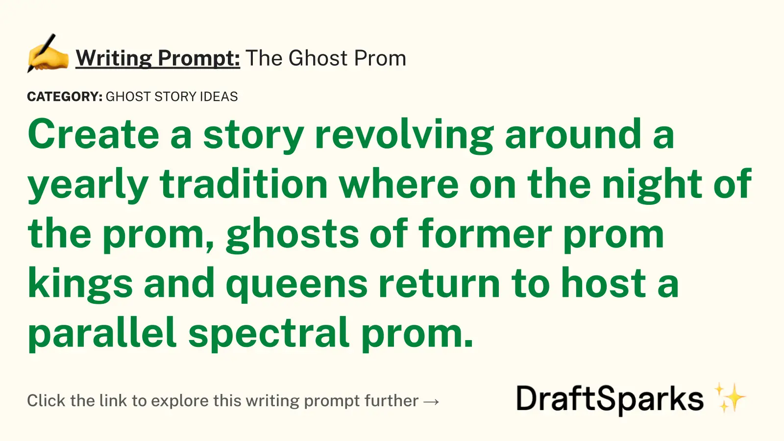 The Ghost Prom