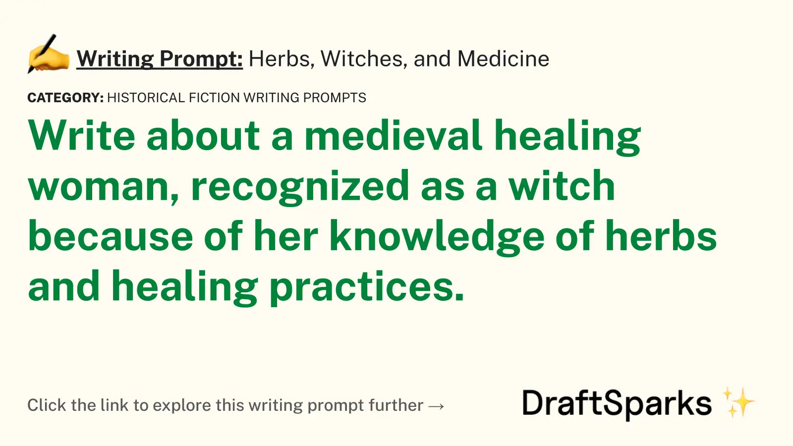 Herbs, Witches, and Medicine