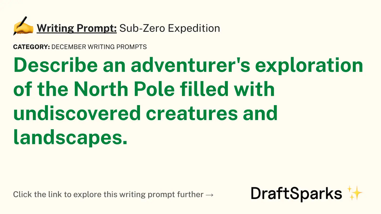 Sub-Zero Expedition
