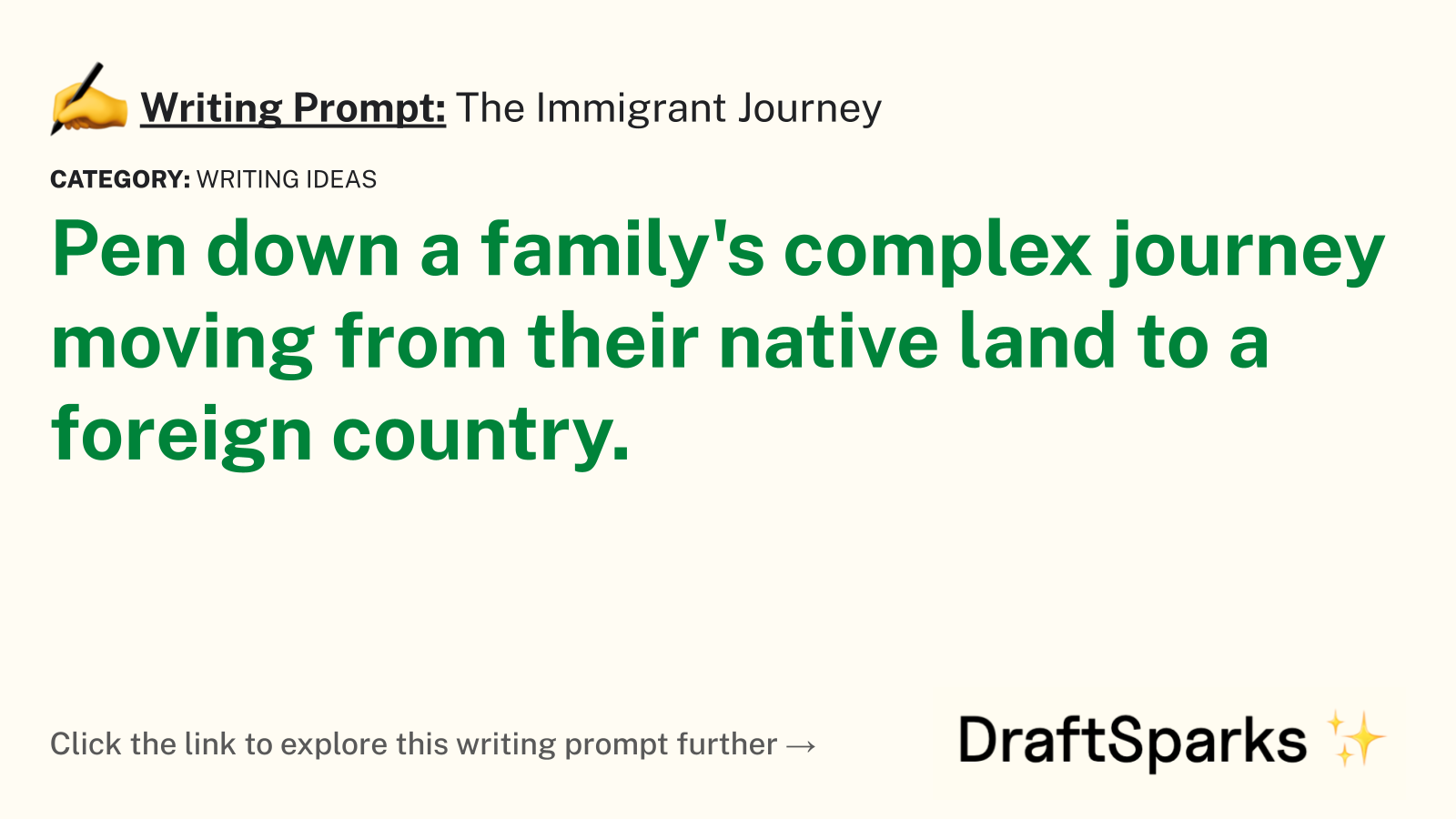 The Immigrant Journey