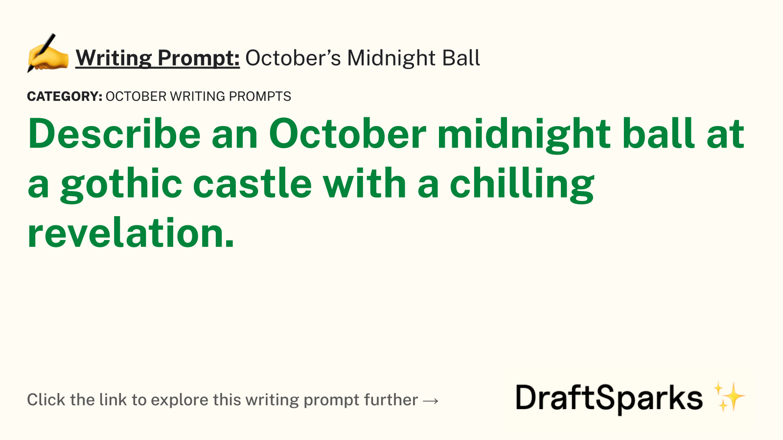 October’s Midnight Ball