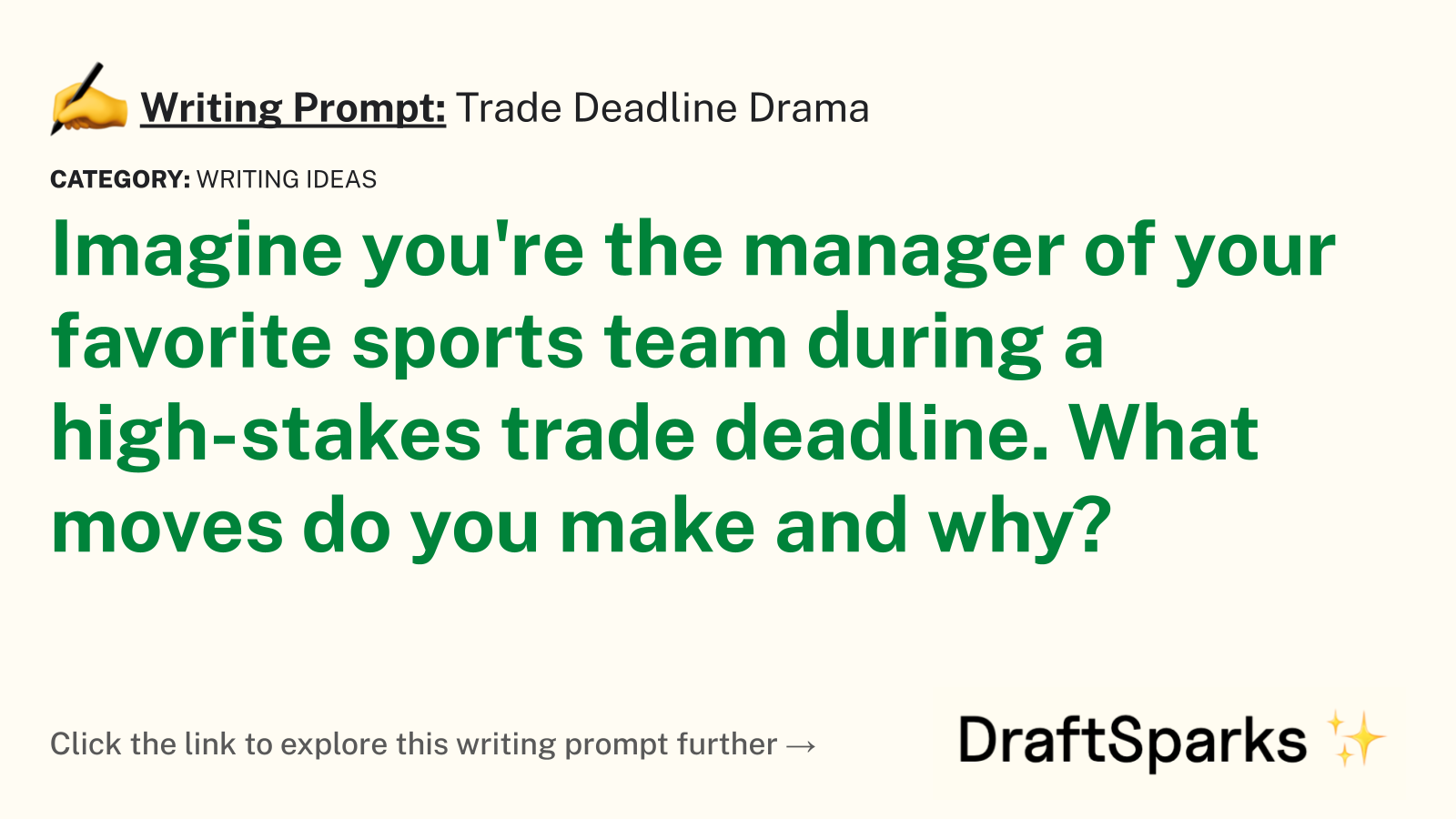 Trade Deadline Drama