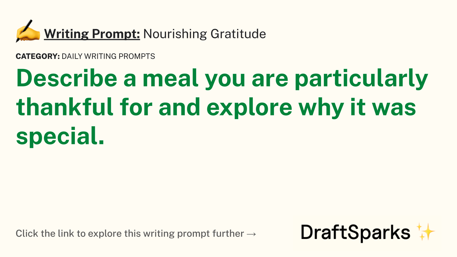 Nourishing Gratitude