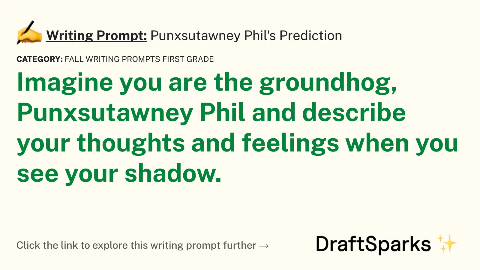 Punxsutawney Phil’s Prediction