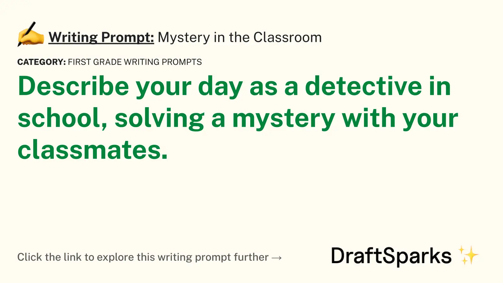 Mystery in the Classroom