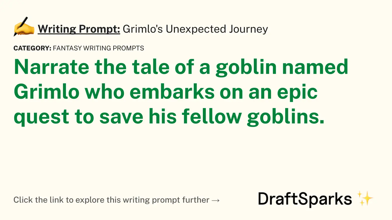 Grimlo’s Unexpected Journey