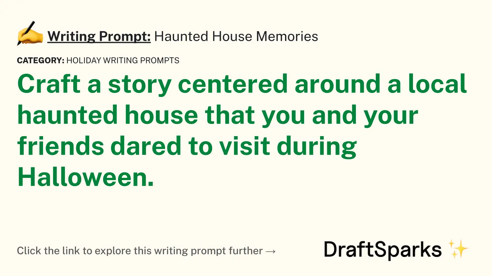 Haunted House Memories