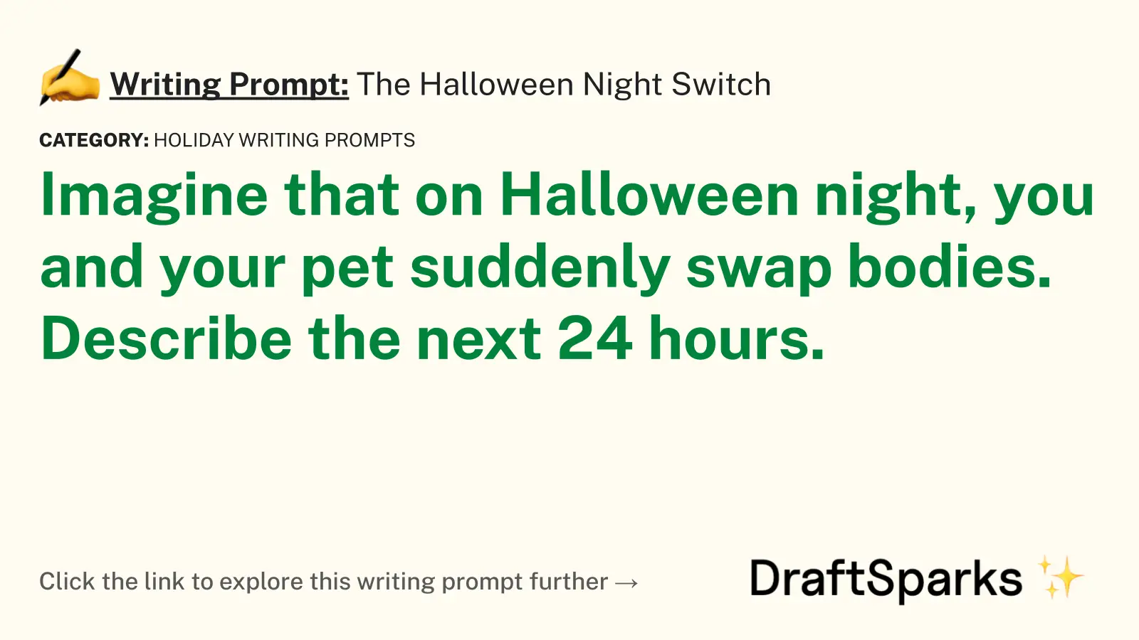 The Halloween Night Switch
